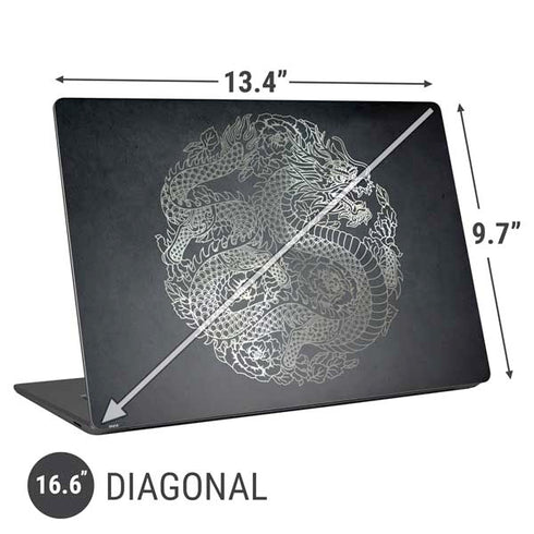 Chinese Black Dragon Universal Laptop 16.6in (13.4 x 9.7in) Skin